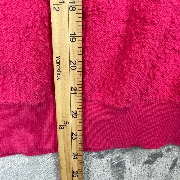 Free People Large Sweater Found My Friend Bouclé Pullover Pink Bobble 3D Knit - Picture 8 of 9